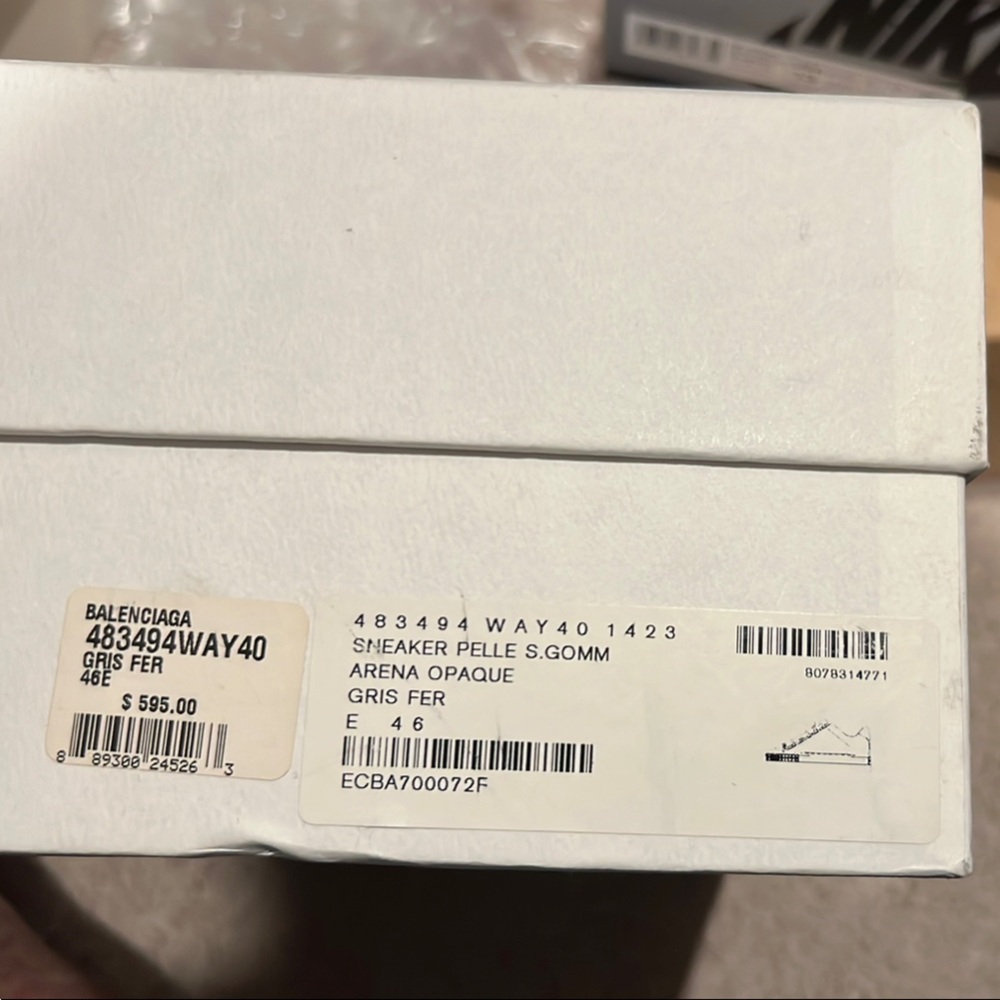 Balenciaga Gray Sneakers Box